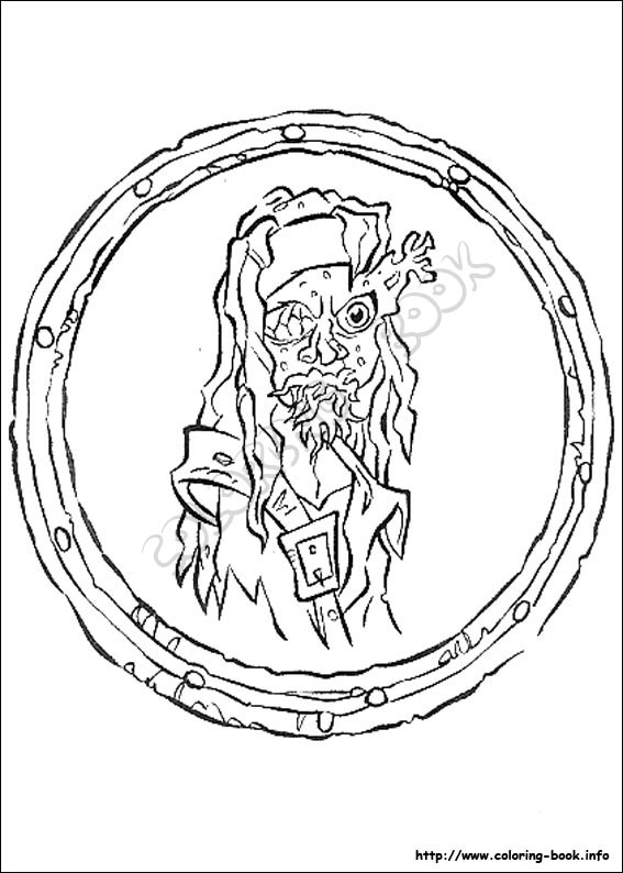 Pirates of the Caribbean coloring picture